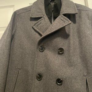 Dark Grey Peacoat - Mens Medium